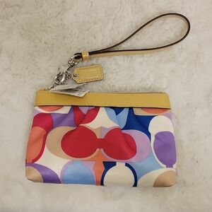 Coach Multi Colored Wristlet